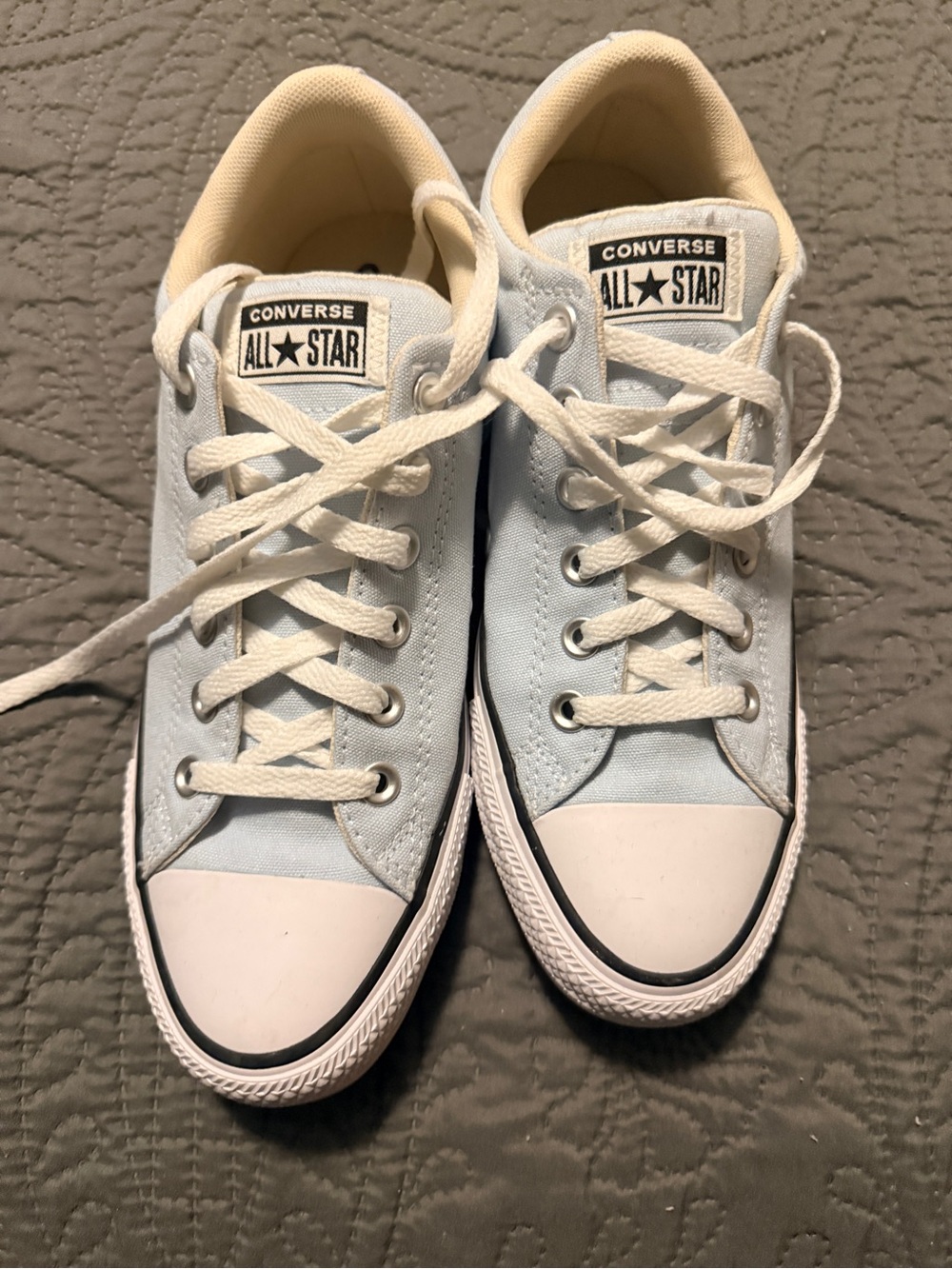 Converse All Star Low Top Sneakers in Light Blue for Women